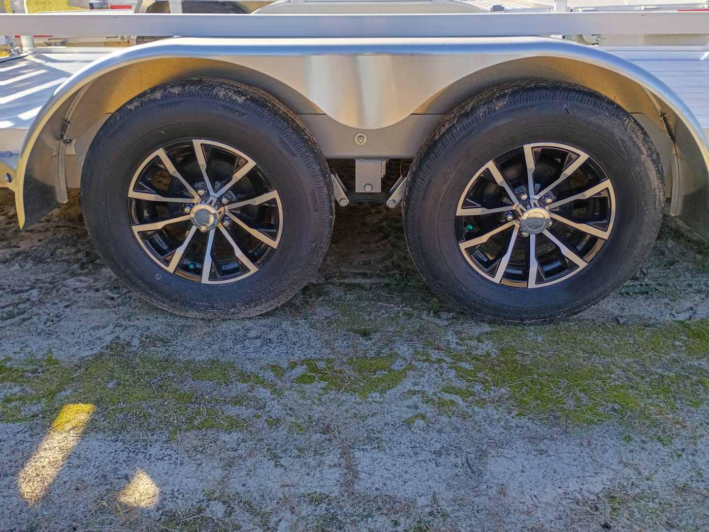 New 2025 Sure-Trac 23376 7x16 alum/alum Utility Trailer