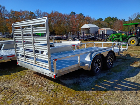 New 2025 Sure-Trac 23376 7x16 alum/alum Utility Trailer