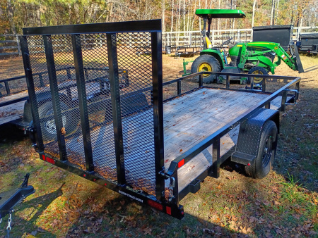 New 2025 Sure-Trac 23472 6x12 sa steel Utility Trailer