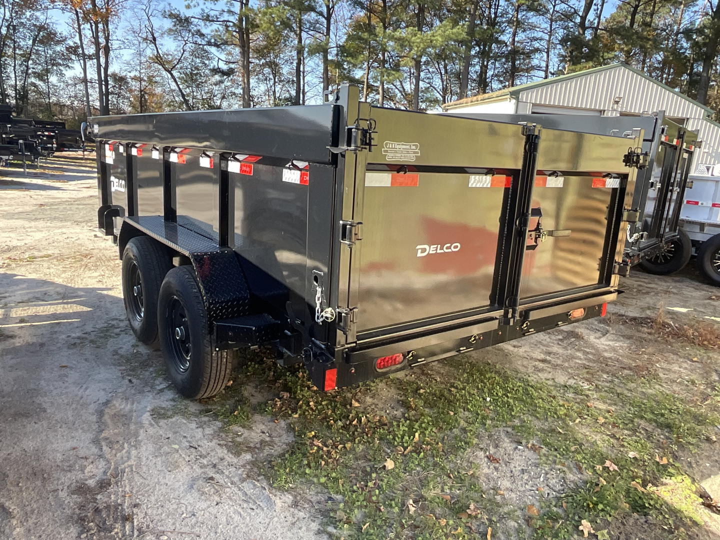 New 2025 Delco Trailers 23829 14’ Low Pro Dump Dump Trailer