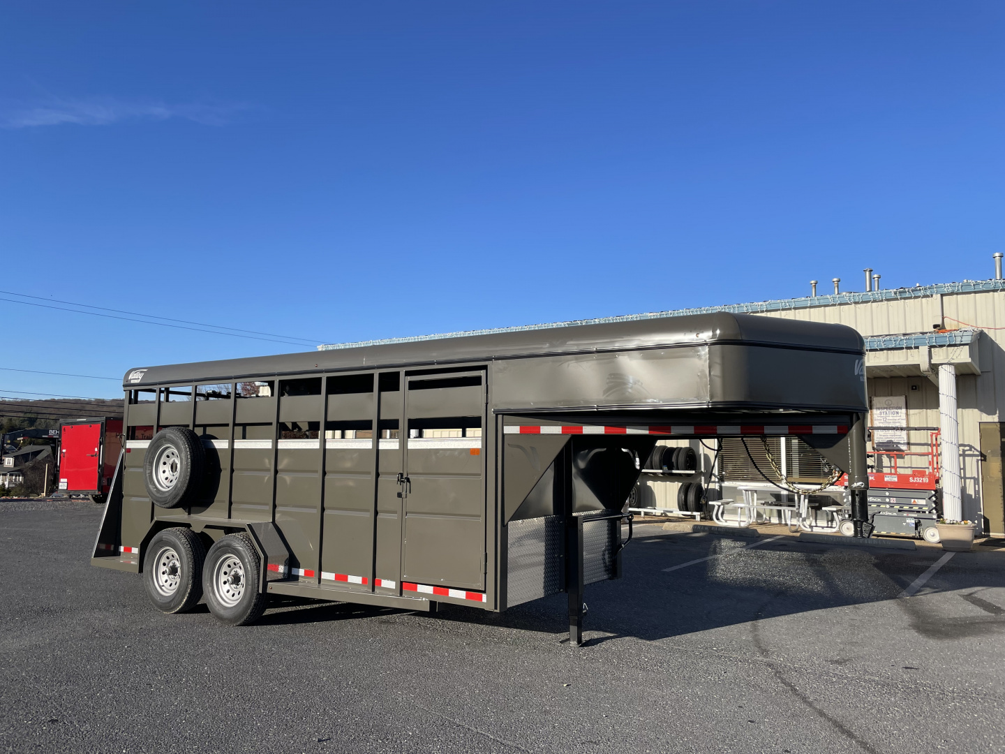 New 2026 Valley 6'8"X16'X6'6" Gooseneck Steel Stock Trailer