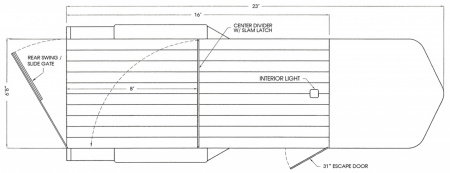 New 2026 Valley 6'8"X16'X6'6" Gooseneck Steel Stock Trailer