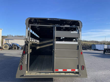 New 2026 Valley 6'8"X16'X6'6" Gooseneck Steel Stock Trailer