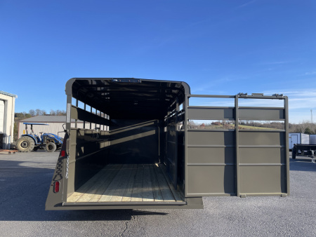 New 2026 Valley 6'8"X16'X6'6" Gooseneck Steel Stock Trailer