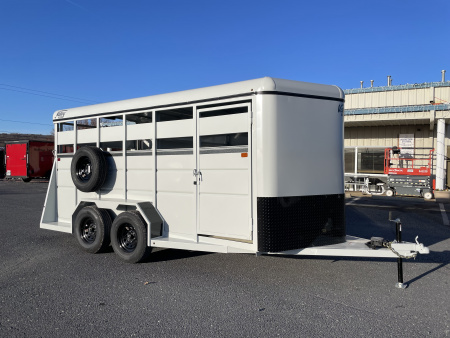 New 2026 Valley 6'8 X16'X6'6  Steel Stock Trailer