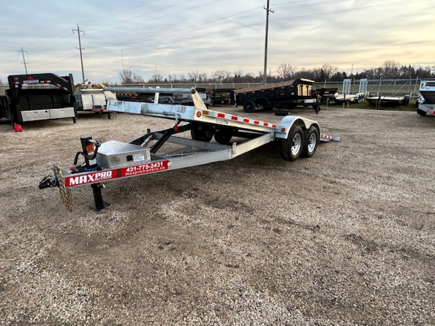 New 2026 Canada Trailers 20 ft Galvanized Tilt Trailer GVWR: 9,900 LBS