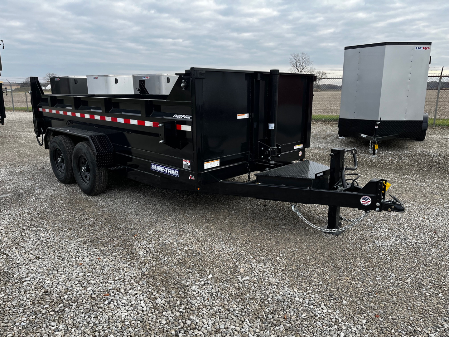 New 2026 Sure-Trac 82x14 14K Telescopic Dump Trailer