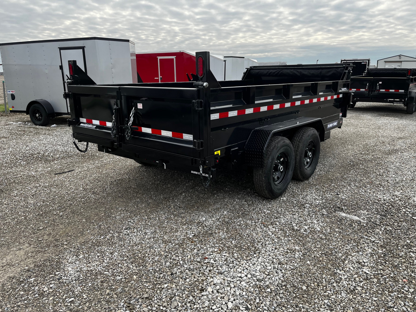 New 2026 Sure-Trac 82x14 14K Telescopic Dump Trailer