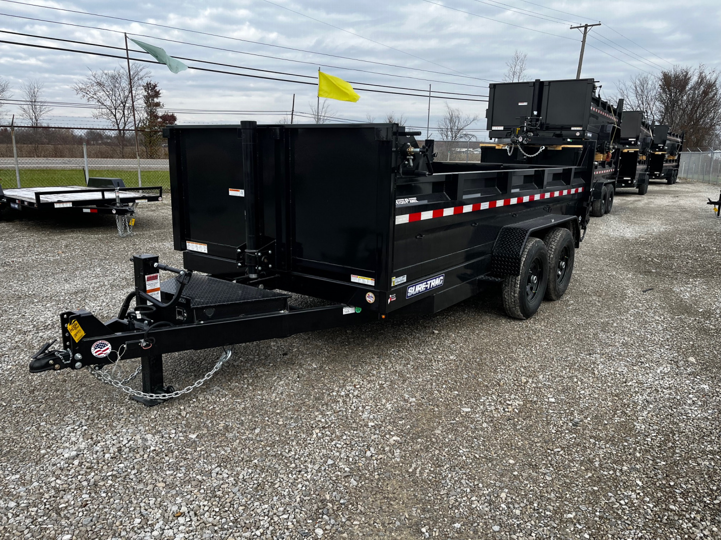 New 2026 Sure-Trac 82x14 14K Telescopic Dump Trailer
