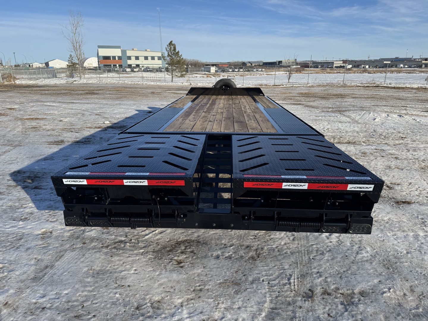 New 2026 Horizon Trailers FTZ 102" x 24' DeckOver Trailer W/Mountain Ramps 21,000lbs GVWR Deckover Trailer