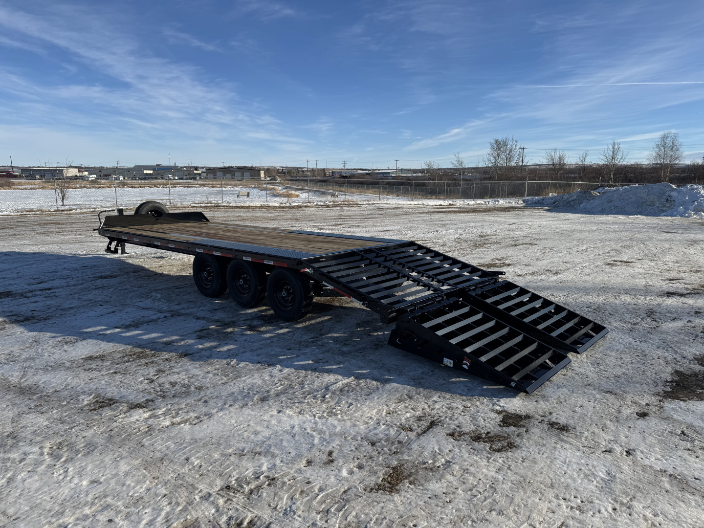 New 2026 Horizon Trailers FTZ 102" x 24' DeckOver Trailer W/Mountain Ramps 21,000lbs GVWR Deckover Trailer