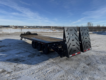 New 2026 Horizon Trailers FTZ 102" x 24' DeckOver Trailer W/Mountain Ramps 21,000lbs GVWR Deckover Trailer