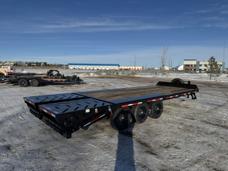 New 2026 Horizon Trailers FTZ 102" x 24' DeckOver Trailer W/Mountain Ramps 21,000lbs GVWR Deckover Trailer