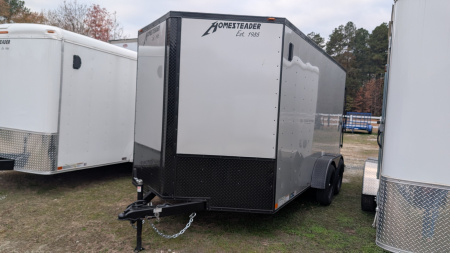 New 2026 Homesteader Trailer 23904 7X14 INTREPID SIL/BLKOUT Cargo / Enclosed Trailer