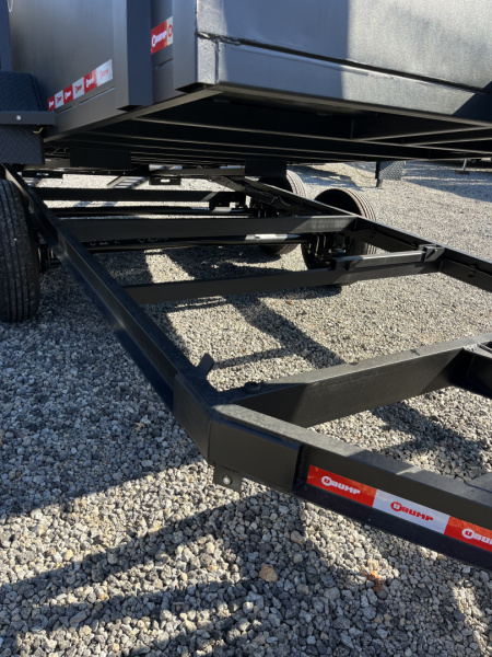 New 2026 U-Dump 7x14 Dump Trailer With 48" Sides, 14K GVWR, Weekend Rebel Series, Flat Black
