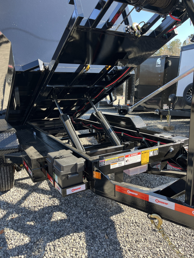 New 2026 U-Dump 14' Roll Off Dumpster Dump Trailer, 16 Yard Dumpster Included, 16K GVWR