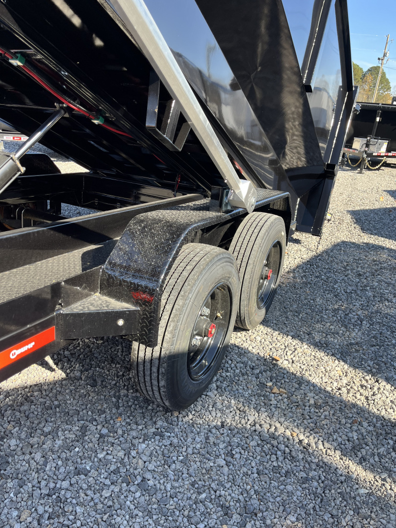 New 2026 U-Dump 14' Roll Off Dumpster Dump Trailer, 16 Yard Dumpster Included, 16K GVWR