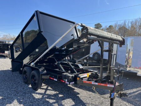 New 2026 U-Dump 14' Roll Off Dumpster Dump Trailer, 16 Yard Dumpster Included, 16K GVWR