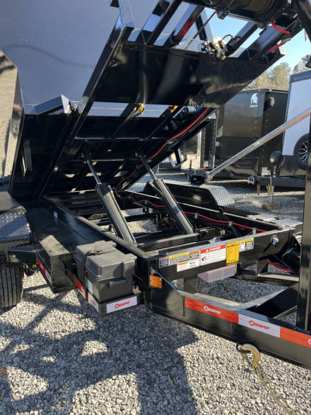 New 2026 U-Dump 14' Roll Off Dumpster Dump Trailer, 16 Yard Dumpster Included, 16K GVWR