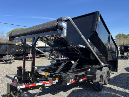 New 2026 U-Dump 14' Roll Off Dumpster Dump Trailer, 16 Yard Dumpster Included, 16K GVWR