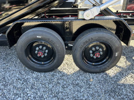 New 2026 U-Dump 14' Roll Off Dumpster Dump Trailer, 16 Yard Dumpster Included, 16K GVWR