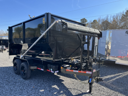 New 2026 U-Dump 14' Roll Off Dumpster Dump Trailer, 16 Yard Dumpster Included, 16K GVWR