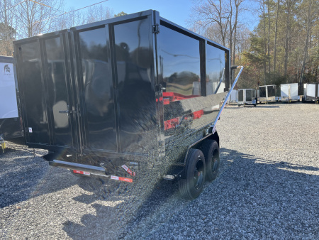 New 2026 U-Dump 14' Roll Off Dumpster Dump Trailer, 16 Yard Dumpster Included, 16K GVWR