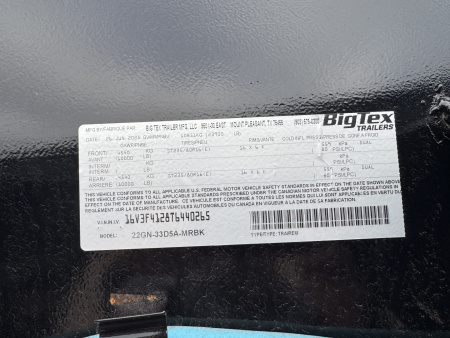 New 2026 Big Tex Trailers 22GN 28+5 Flatbed Trailer