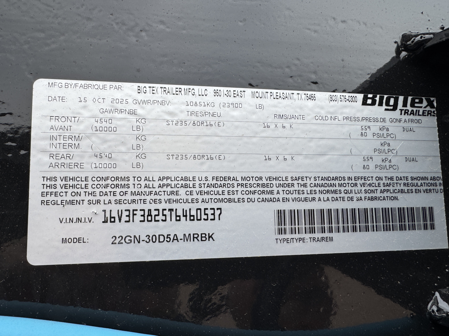 New 2026 Big Tex Trailers 22gn 25+5 Flatbed Trailer