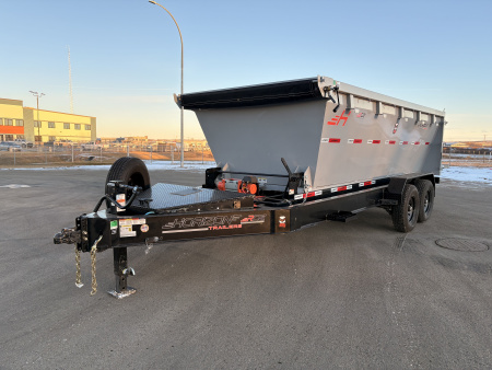 New 2026 Horizon Trailers BIN/TRAILER COMBO!! 83''X16' BP ROLL OFF TRAILER SYSTEM W/4' BIN 14000 GVWR Dump Trailer