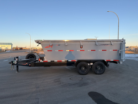 New 2026 Horizon Trailers BIN/TRAILER COMBO!! 83''X16' BP ROLL OFF TRAILER SYSTEM W/4' BIN 14000 GVWR Dump Trailer