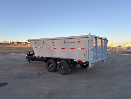 New 2026 Horizon Trailers BIN/TRAILER COMBO!! 83''X16' BP ROLL OFF TRAILER SYSTEM W/4' BIN 14000 GVWR Dump Trailer