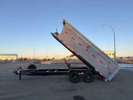 New 2026 Horizon Trailers BIN/TRAILER COMBO!! 83''X16' BP ROLL OFF TRAILER SYSTEM W/4' BIN 14000 GVWR Dump Trailer