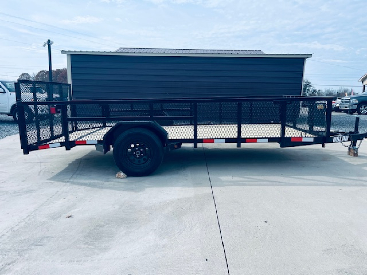 New 2026 Nolan 6X14 Landscape Utility Trailer w/2ft Mesh 3K
