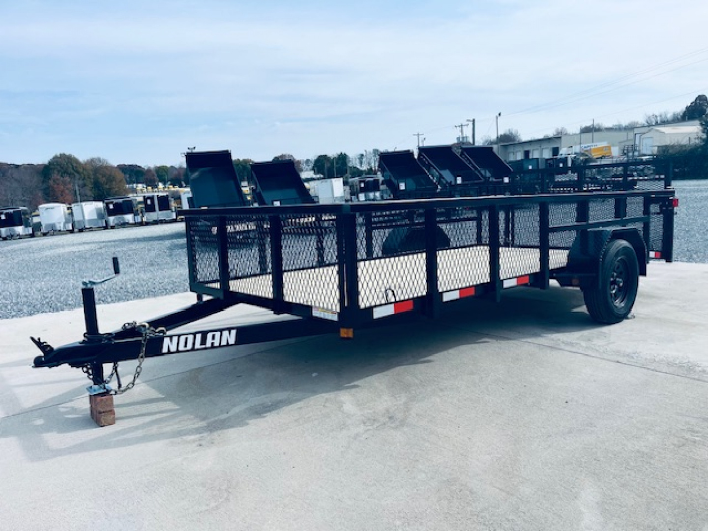 New 2026 Nolan 6X14 Landscape Utility Trailer w/2ft Mesh 3K