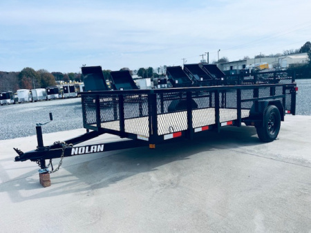 New 2026 Nolan 6X14 Landscape Utility Trailer w/2ft Mesh 3K