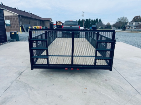 New 2026 Nolan 7X16 Landscape Utility Trailer w/2ft Mesh 7K