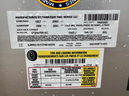 New 2026 H&H Trailers 5 x 10 Cargo / Enclosed Trailer