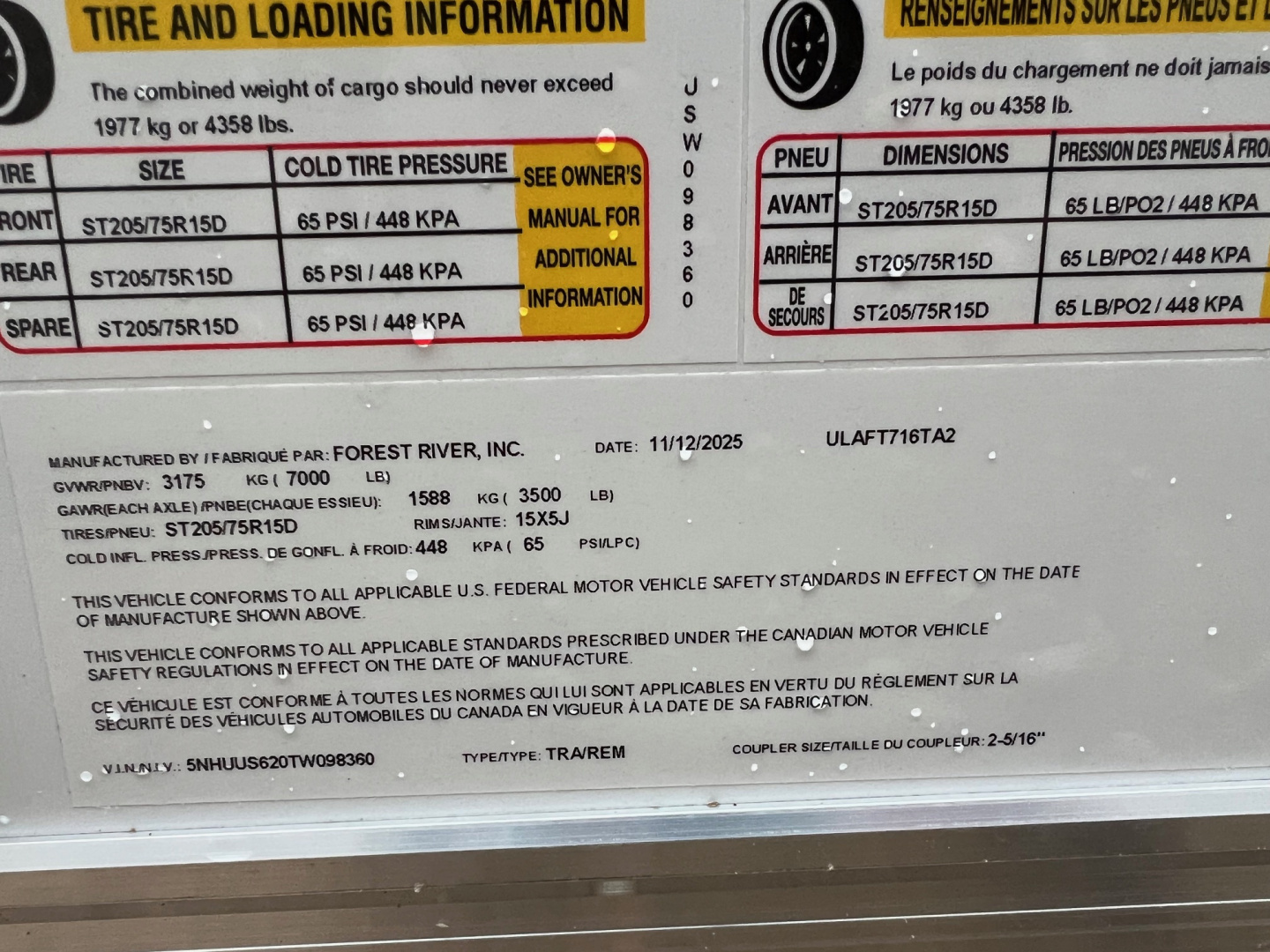 New 2026 US CARGO 7.5 x 16 UTV Enclosed Trailer Cargo / Enclosed Trailer