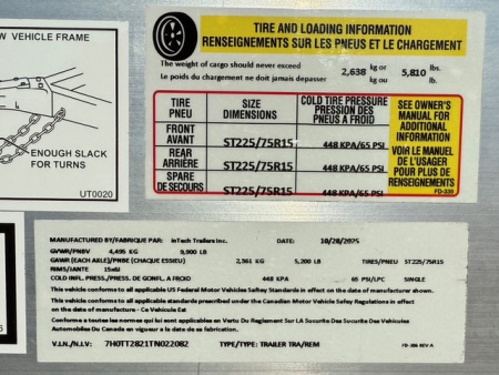 New 2026 INTECH 8.5X28 RACE TRAILER