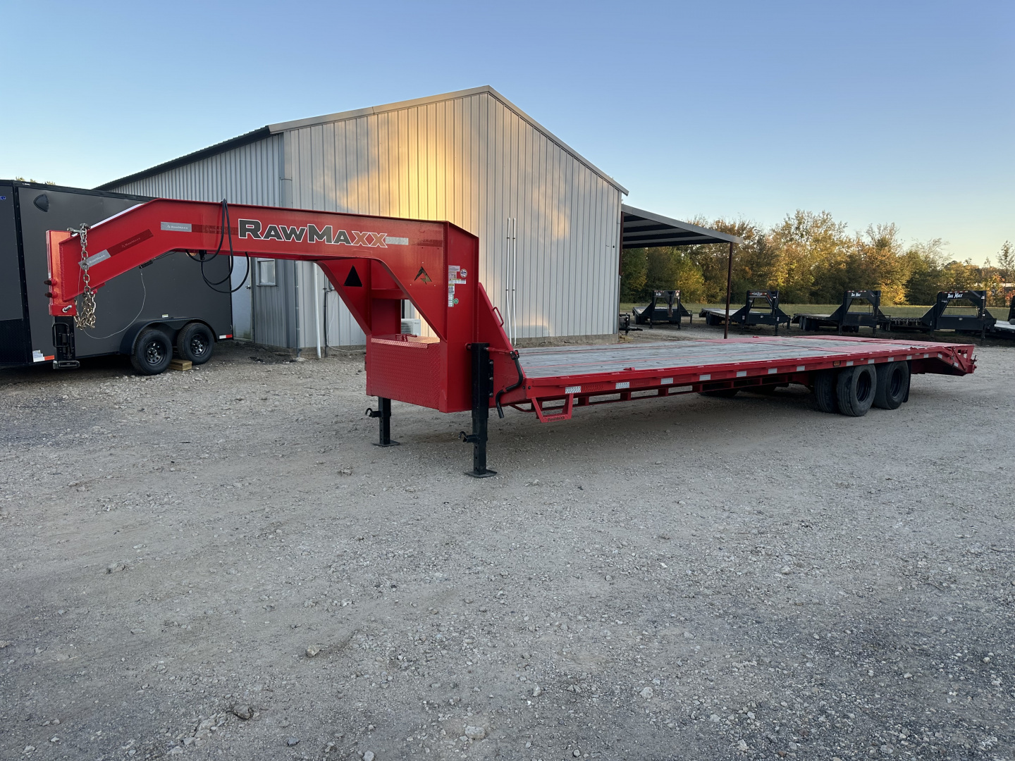 Used 2025 RawMaxx 27 + 5 GN Trailer Deckover Trailer