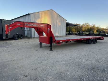 Used 2025 RawMaxx 27 + 5 GN Trailer Deckover Trailer