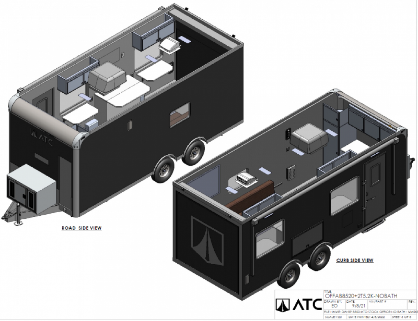 New 2024 ATC 20 FT MOBILE OFFICE TRAILER COMMAND CENTER