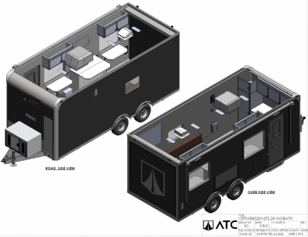 New 2024 ATC 20 FT MOBILE OFFICE TRAILER COMMAND CENTER