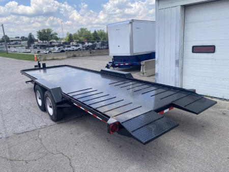 New 2025 Imperial Trailer 22 FT XHD SPLIT DECK TILT EQUIPMENT TRAILER 22K GVWR
