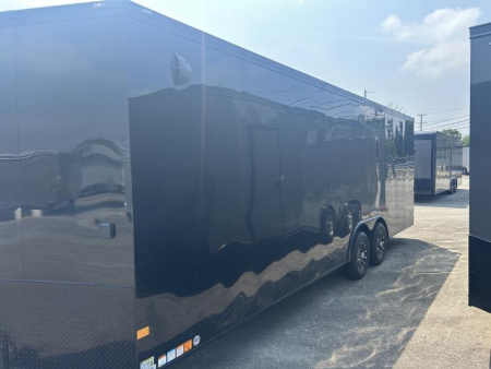 New 2024 Haulmark 24 FT HEAT ENCLOSED CAR HAULER BLACK WITH BLACK OUT PACKAGE