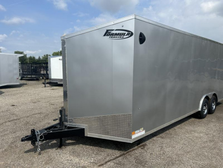 New 2023 Formula Trailers 24 FT V-NOSE CONQUEST ENCLOSED CAR HAULER WITH RAMP DOOR 7 FT INT HT 10K GVWR