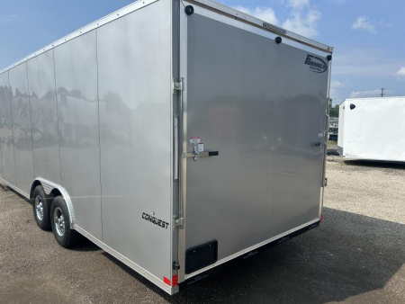 New 2023 Formula Trailers 24 FT V-NOSE CONQUEST ENCLOSED CAR HAULER WITH RAMP DOOR 7 FT INT HT 10K GVWR