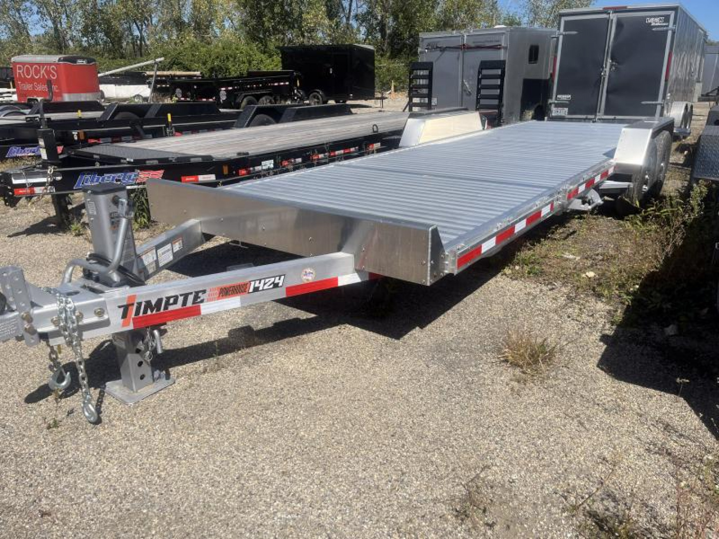 New 2025 Timpte 1424 24 FT ALUMINUM TILT EQUIPMENT TRAILER 14K GVWR