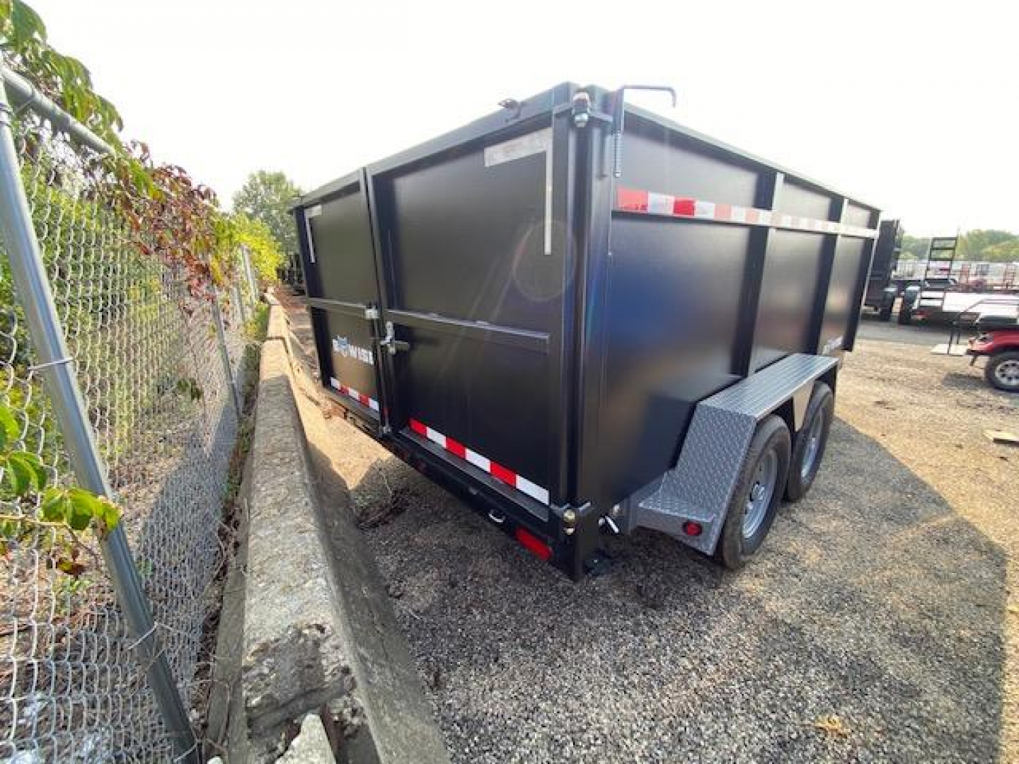 New 2023 BWISE 14 FT HIGH SIDE DUMP TRAILER